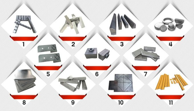 Type 2 Bimetallic Composite Shredder Hammer Tips HRC63 4