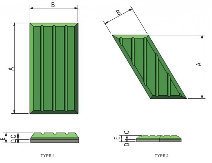 Wear Resisitant 279*75*34mm Chromium 6.1kgs Mining Skid Bars 0