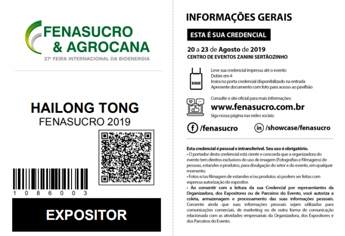 latest company news about 2019 FENASUCRO 2019 0