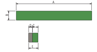 Bimetallic 250x60x20mm 254x51x20mm 63HRC Wear Blocks 0