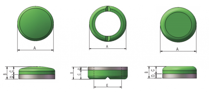 63HRC Thickness 25mm Donut Shape 75x25mm Excavator Wear Parts 0