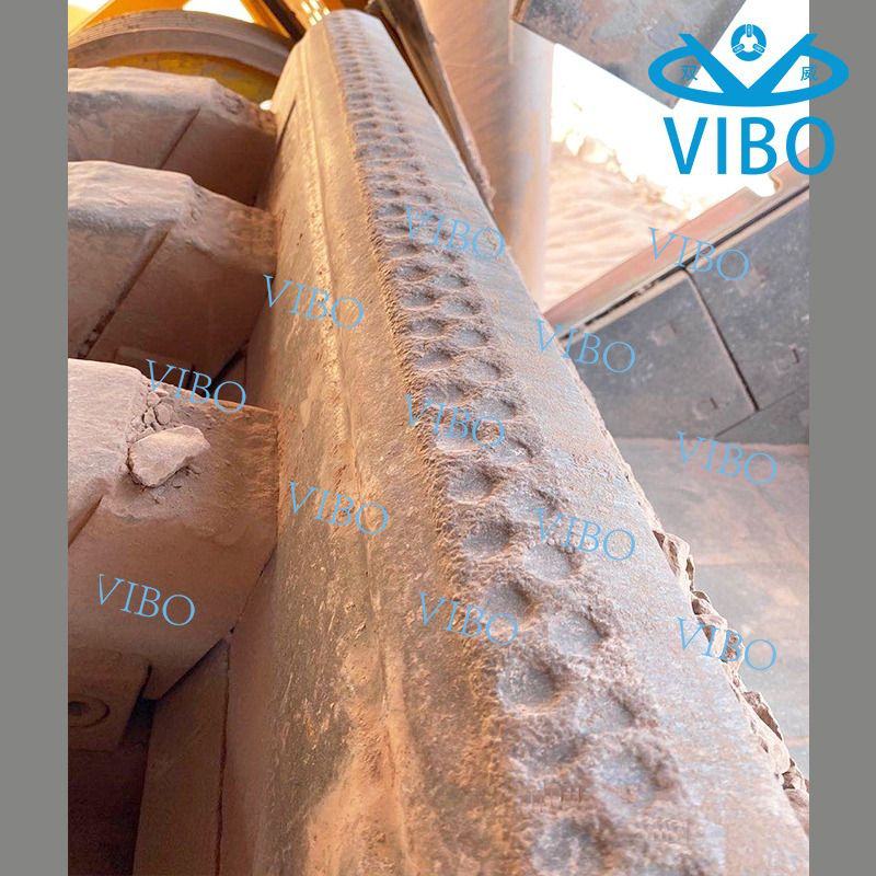 Impact crusher blow bar material evaluation and rotor balancing process